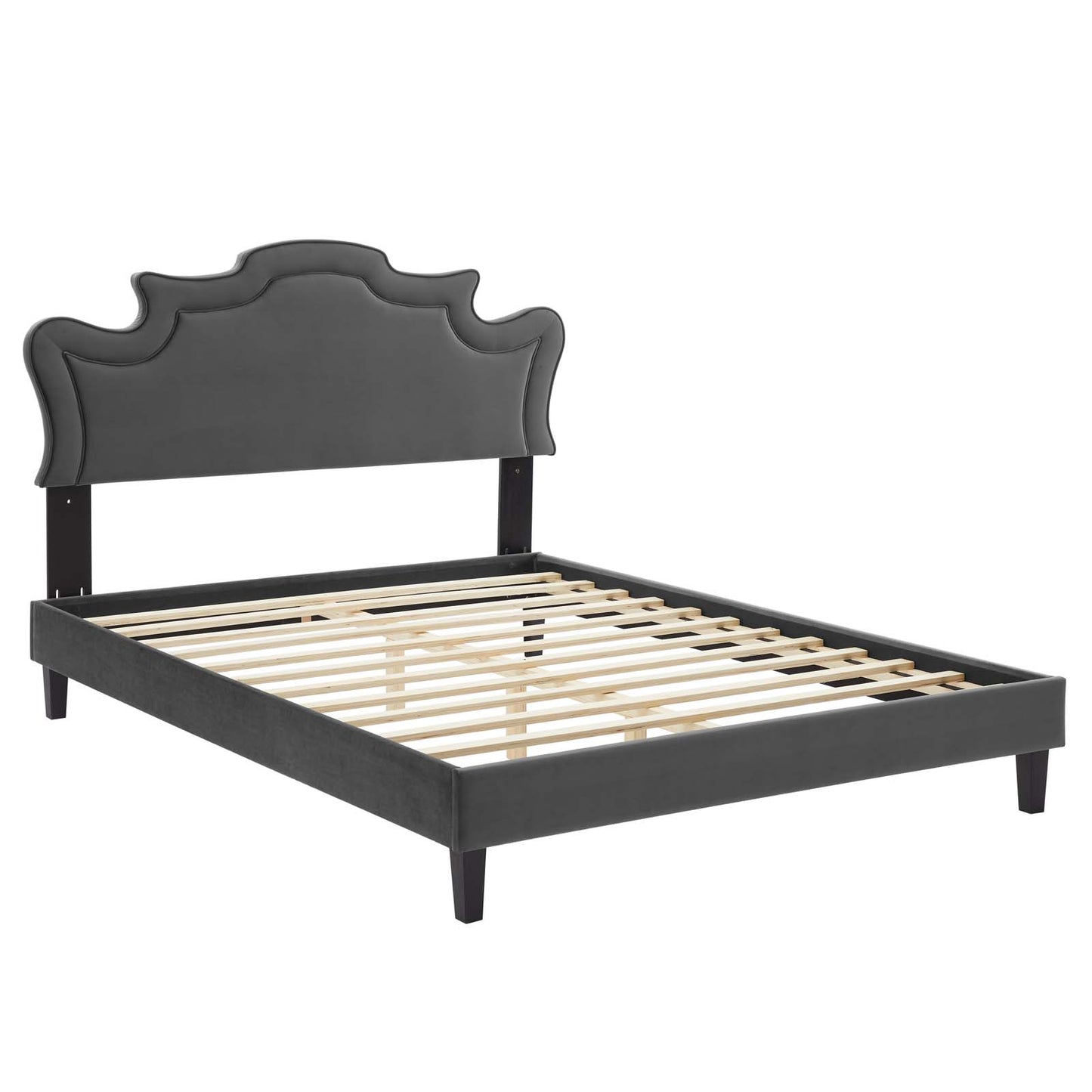 Neena Performance Velvet Twin Bed By Modway - MOD-6800 | Beds | Modishstore - 5