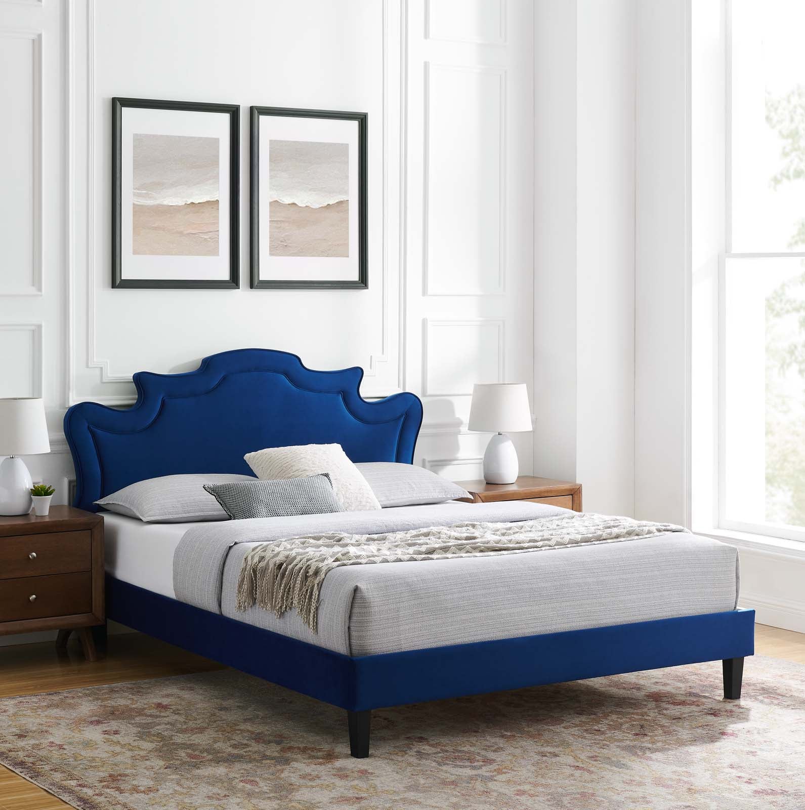 Neena Performance Velvet Twin Bed By Modway - MOD-6800 | Beds | Modishstore - 26