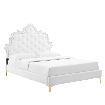 Sasha Button-Tufted Performance Velvet Full Bed By Modway - MOD-6802 | Beds | Modishstore - 23