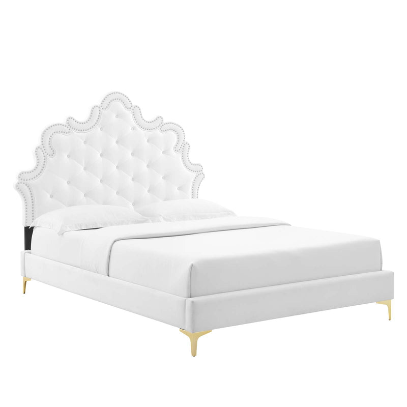 Sasha Button-Tufted Performance Velvet Full Bed By Modway - MOD-6802 | Beds | Modishstore - 23