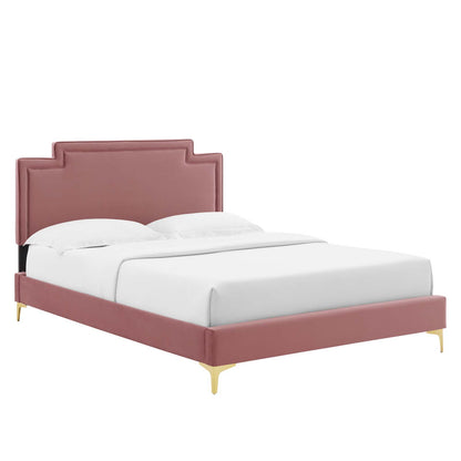 Liva Performance Velvet Full Bed By Modway - MOD-6806 | Beds | Modishstore - 12