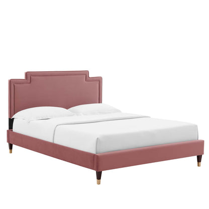 Liva Performance Velvet Full Bed By Modway - MOD-6811 | Beds | Modishstore - 12