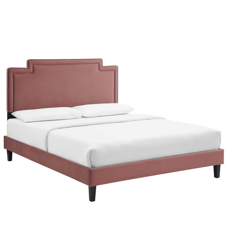 Liva Performance Velvet Full Bed By Modway - MOD-6816 | Beds | Modishstore - 12