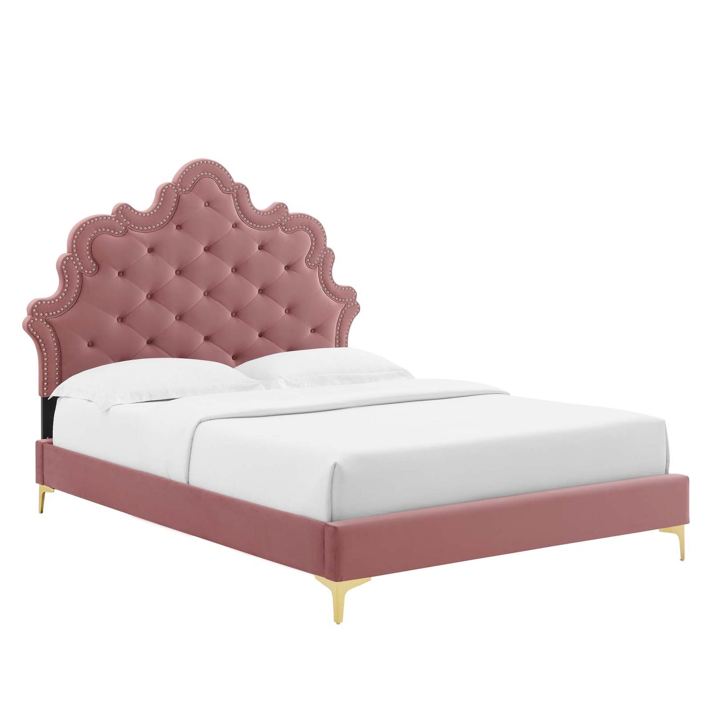 Sasha Button-Tufted Performance Velvet Queen Bed By Modway - MOD-6817 | Beds | Modishstore - 13