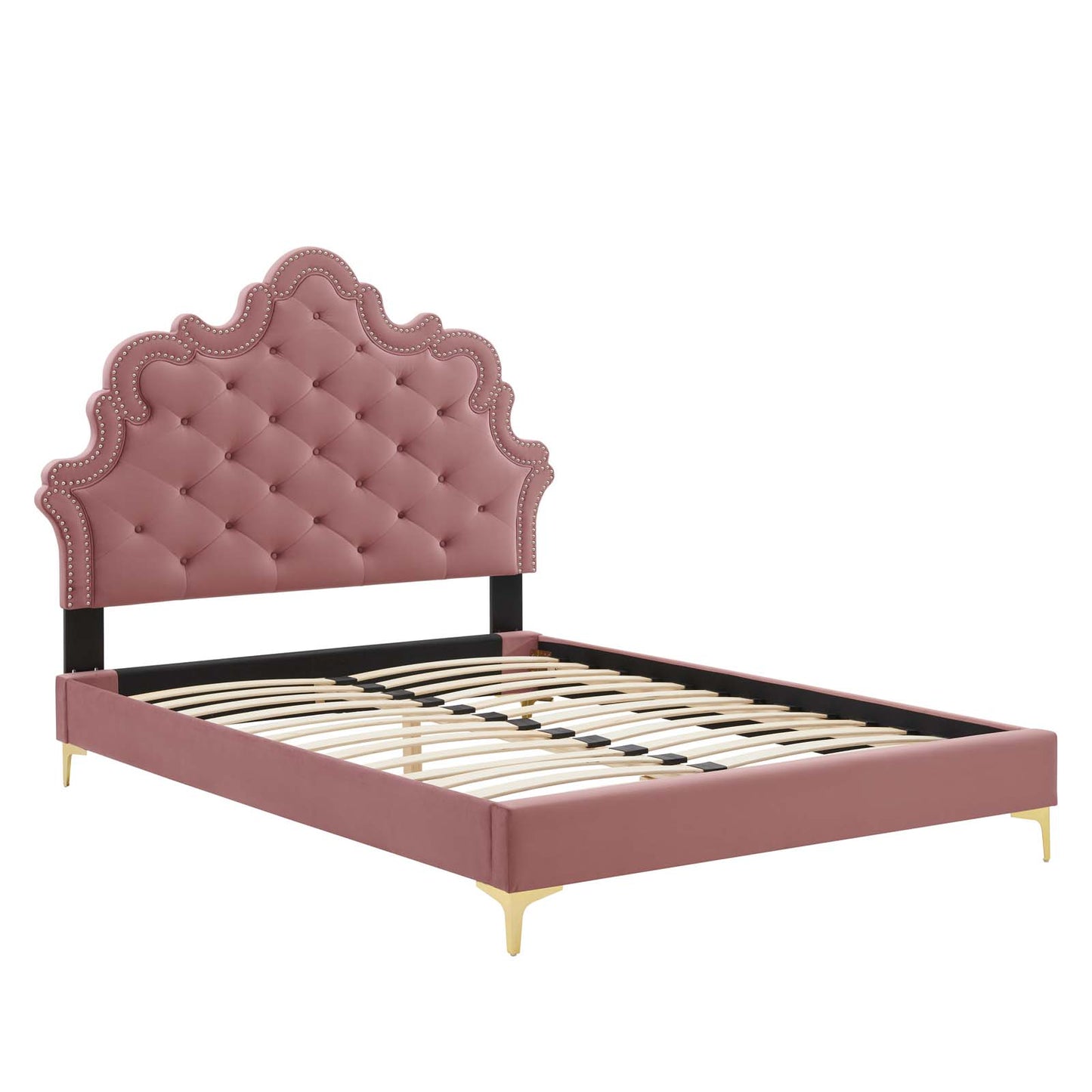 Sasha Button-Tufted Performance Velvet Queen Bed By Modway - MOD-6817 | Beds | Modishstore - 16