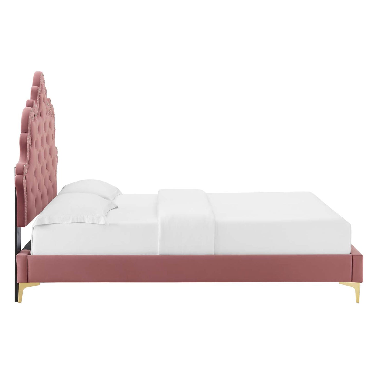 Sasha Button-Tufted Performance Velvet Queen Bed By Modway - MOD-6817 | Beds | Modishstore - 17