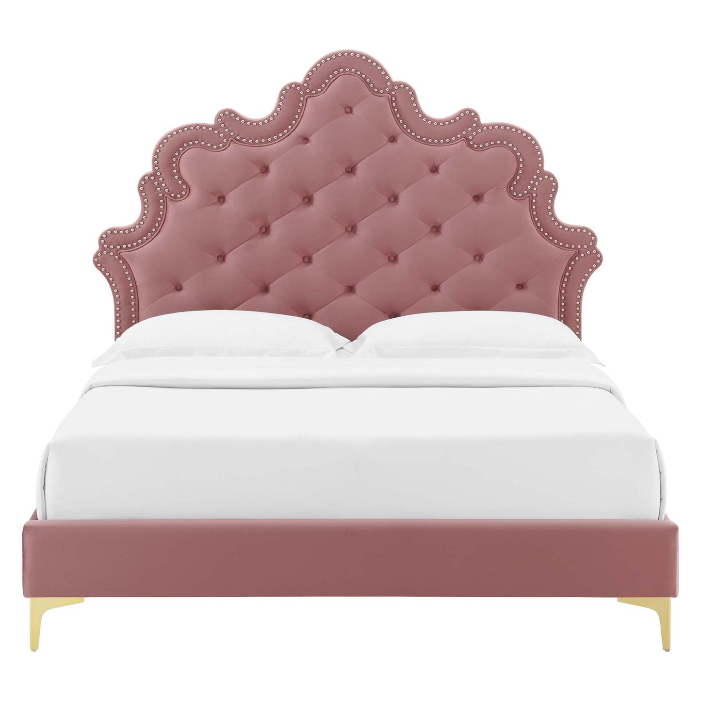 Sasha Button-Tufted Performance Velvet Queen Bed By Modway - MOD-6817 | Beds | Modishstore - 18