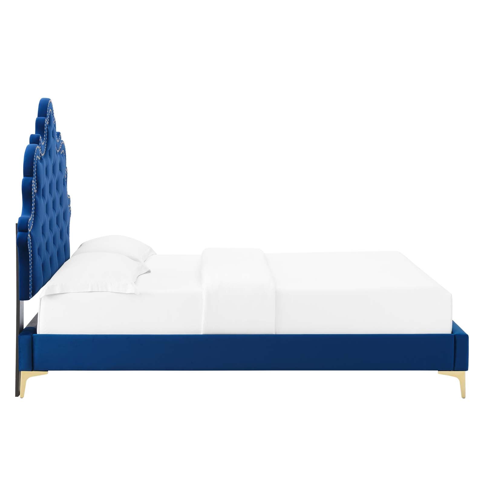 Sasha Button-Tufted Performance Velvet Queen Bed By Modway - MOD-6817 | Beds | Modishstore - 28