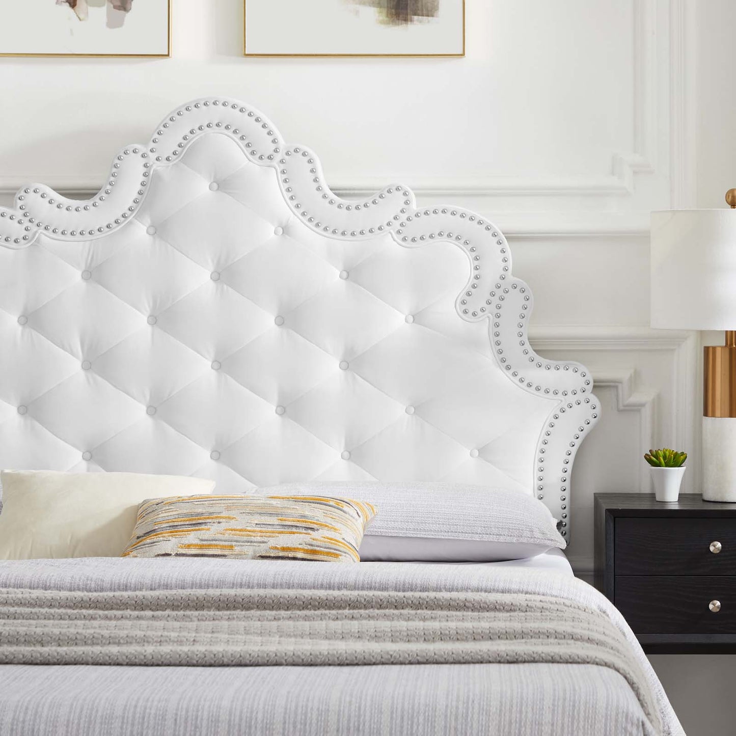 Sasha Button-Tufted Performance Velvet Queen Bed By Modway - MOD-6817 | Beds | Modishstore - 36