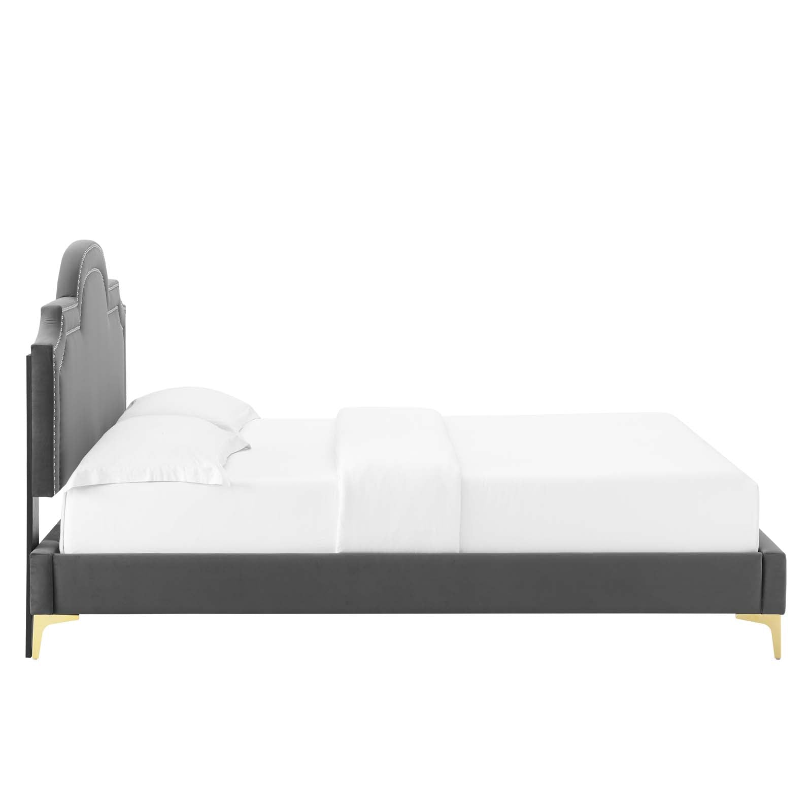 Aviana Performance Velvet Queen Bed By Modway - MOD-6819 | Beds | Modishstore - 6