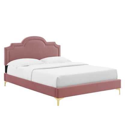 Aviana Performance Velvet Queen Bed By Modway - MOD-6819 | Beds | Modishstore - 13