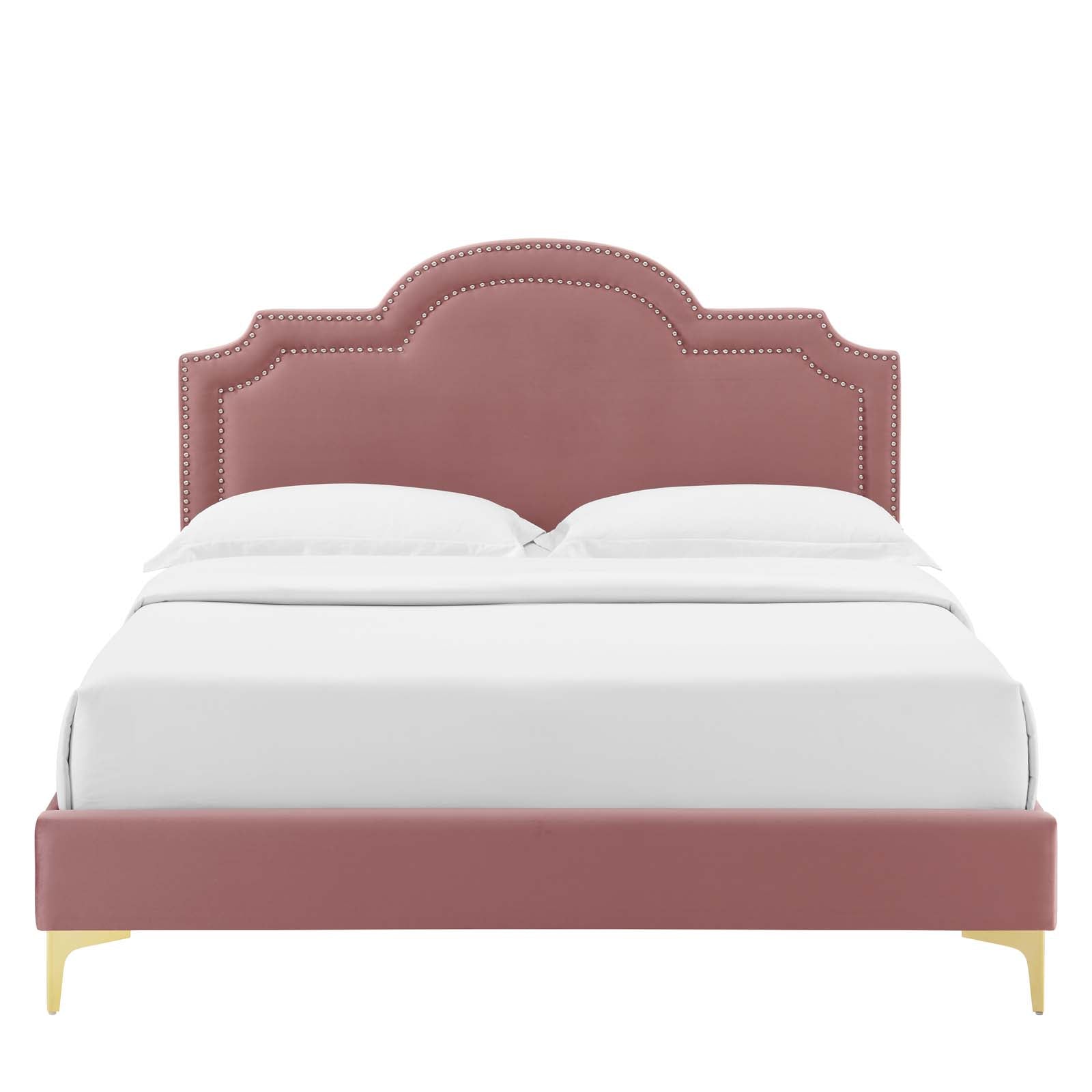 Aviana Performance Velvet Queen Bed By Modway - MOD-6819 | Beds | Modishstore - 18