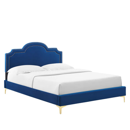 Aviana Performance Velvet Queen Bed By Modway - MOD-6819 | Beds | Modishstore - 24