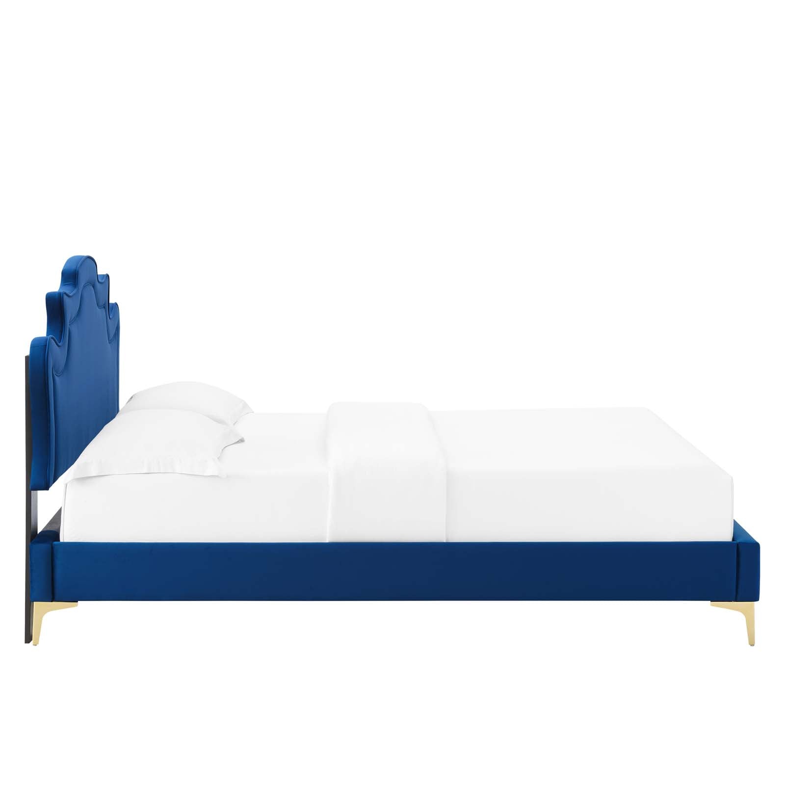 Neena Performance Velvet Queen Bed By Modway - MOD-6820 | Beds | Modishstore - 28