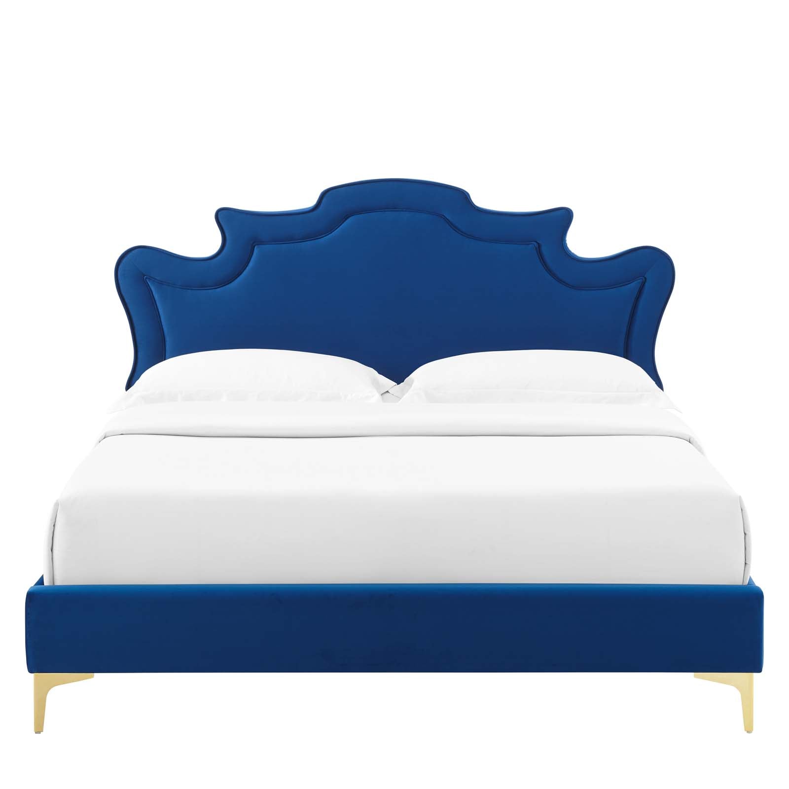 Neena Performance Velvet Queen Bed By Modway - MOD-6820 | Beds | Modishstore - 29