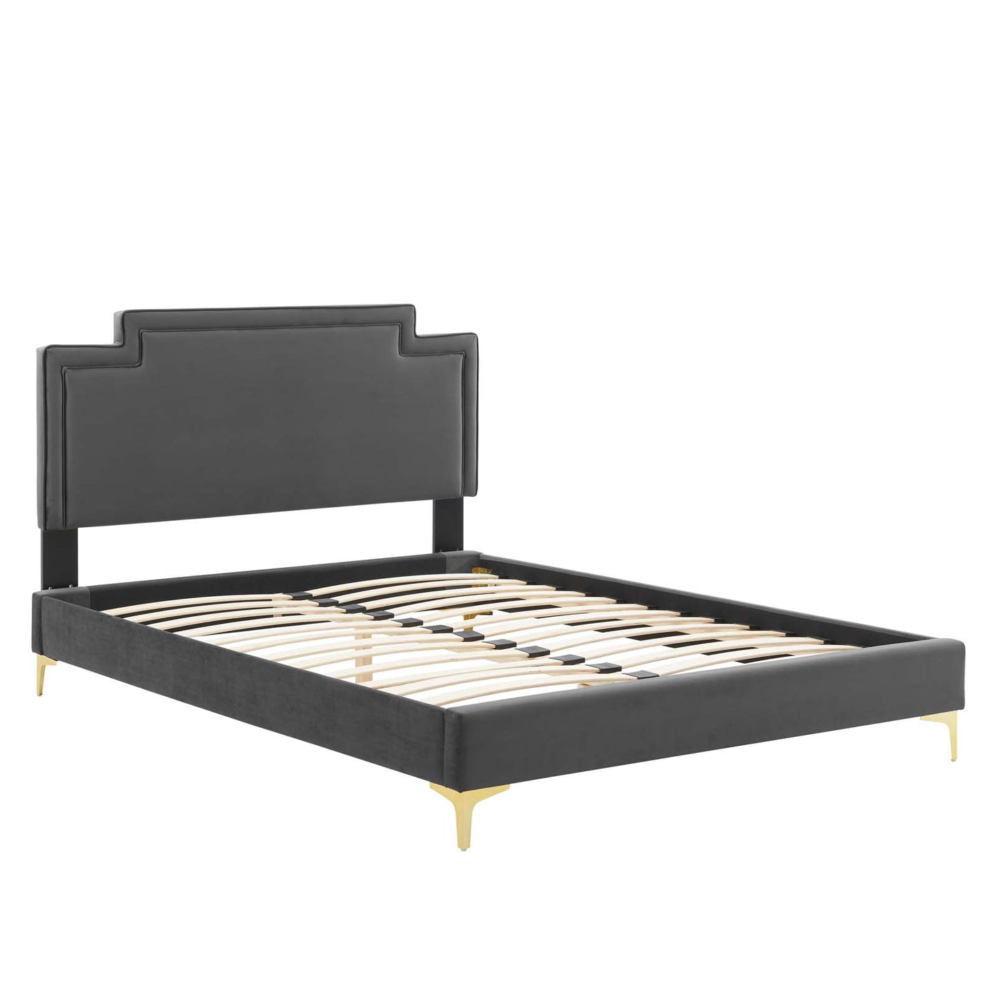 Liva Performance Velvet Queen Bed By Modway - MOD-6821 | Beds | Modishstore - 5