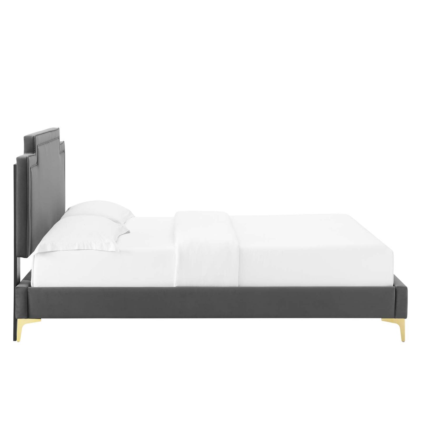 Liva Performance Velvet Queen Bed By Modway - MOD-6821 | Beds | Modishstore - 6