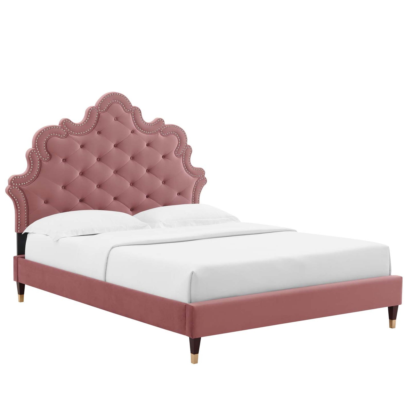 Sasha Button-Tufted Performance Velvet Queen Bed By Modway - MOD-6822 | Beds | Modishstore - 2