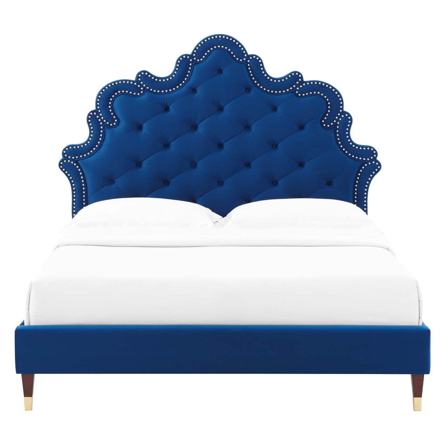 Sasha Button-Tufted Performance Velvet Queen Bed By Modway - MOD-6822 | Beds | Modishstore - 18