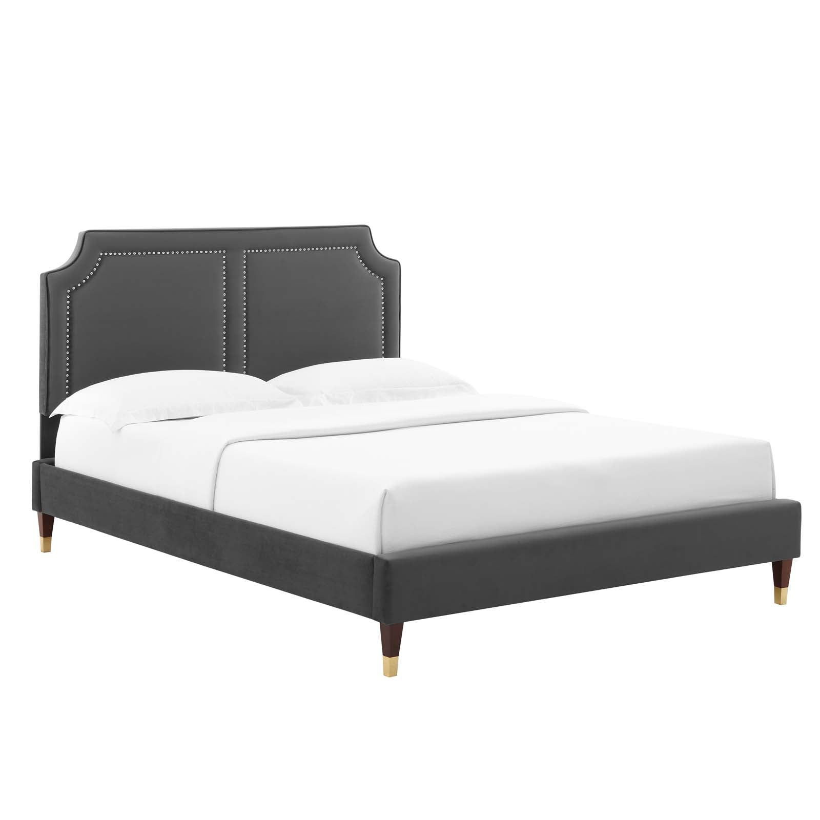 Novi Performance Velvet Queen Bed By Modway - MOD-6823 | Beds | Modishstore - 2