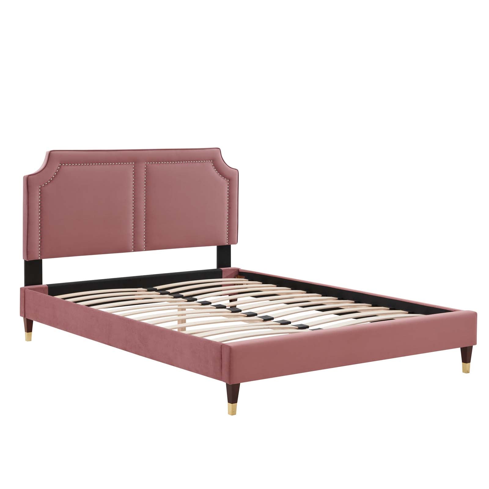 Novi Performance Velvet Queen Bed By Modway - MOD-6823 | Beds | Modishstore - 16