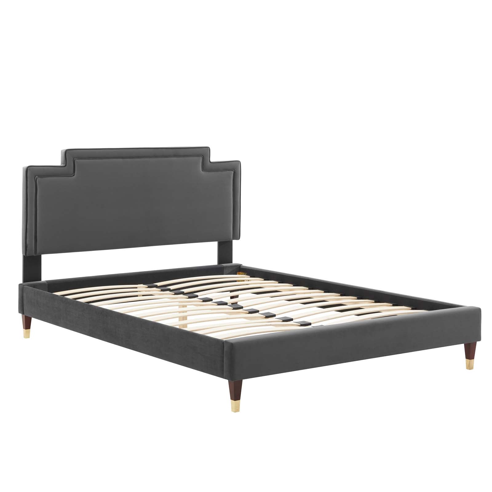 Liva Performance Velvet Queen Bed By Modway - MOD-6826 | Beds | Modishstore - 5