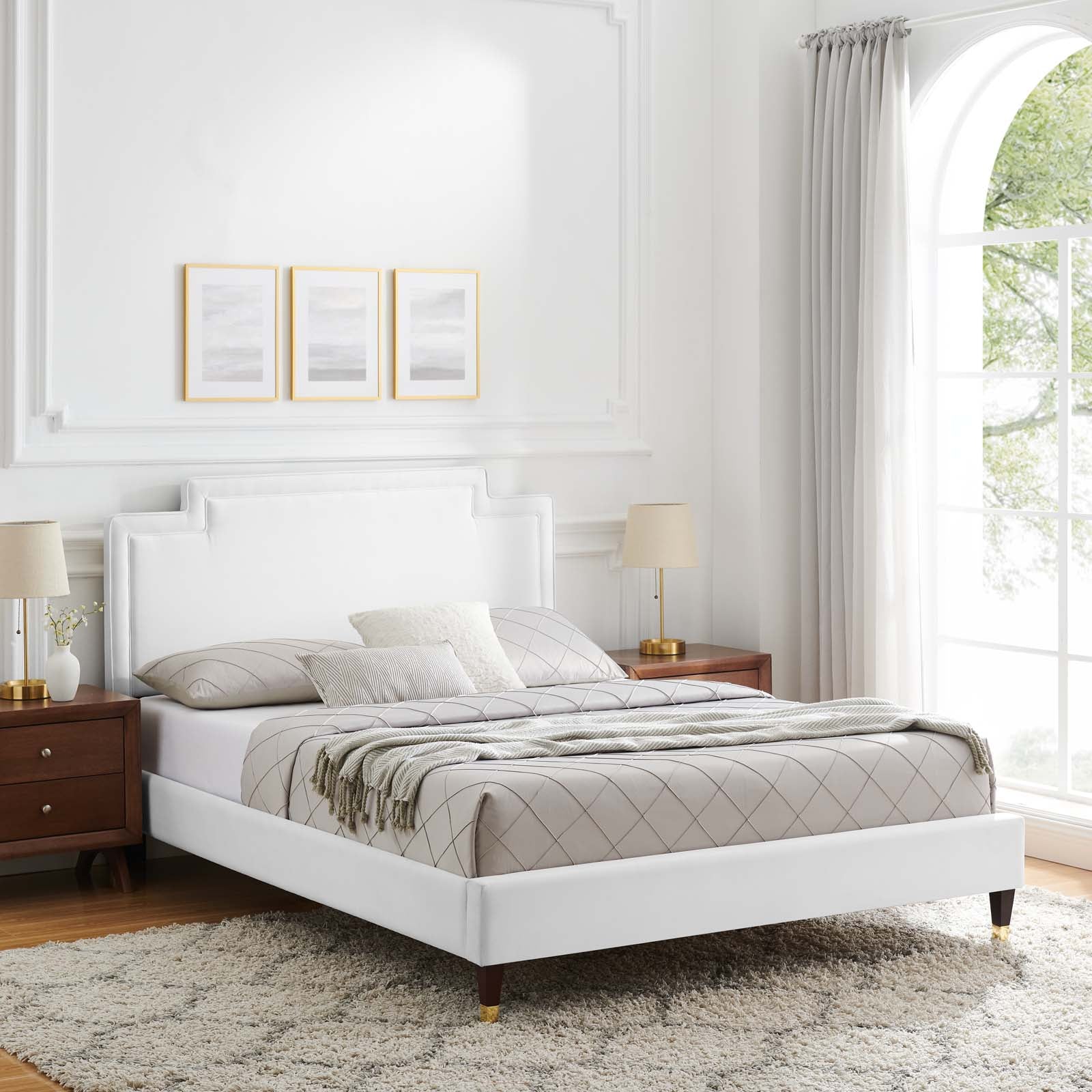 Liva Performance Velvet Queen Bed By Modway - MOD-6826 | Beds | Modishstore - 34