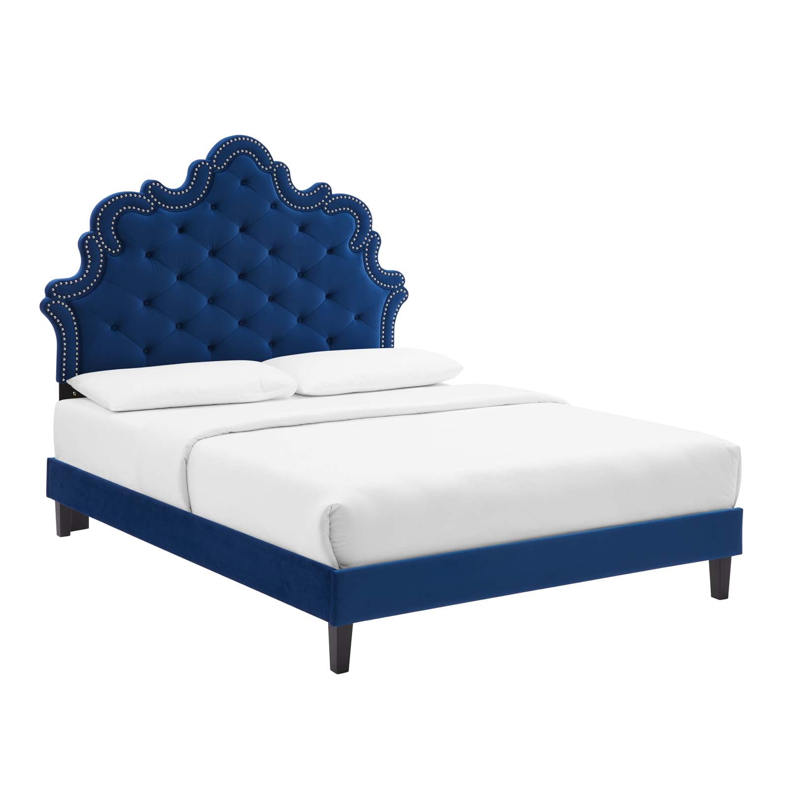 Sasha Button-Tufted Performance Velvet Queen Bed By Modway - MOD-6827 | Beds | Modishstore - 24