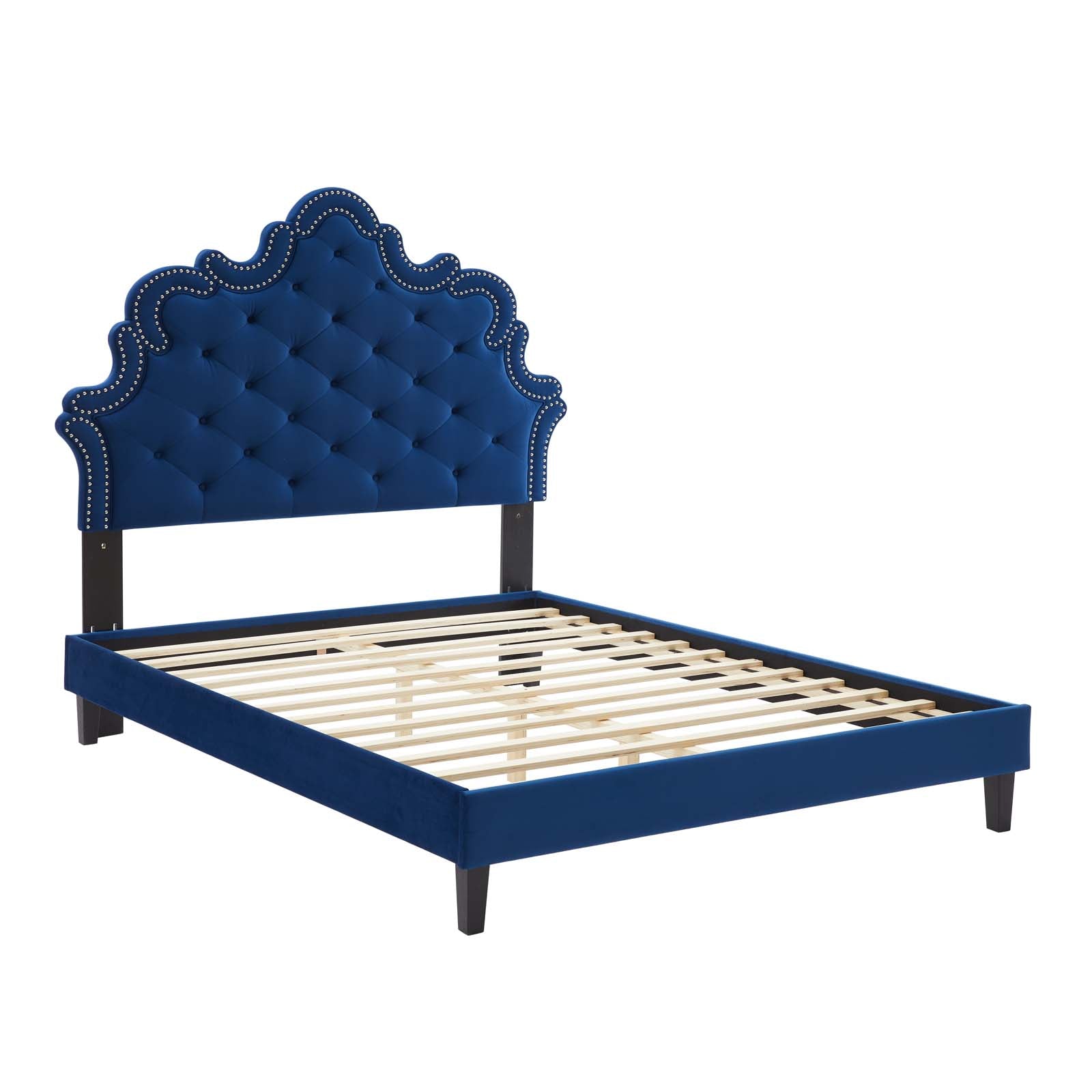 Sasha Button-Tufted Performance Velvet Queen Bed By Modway - MOD-6827 | Beds | Modishstore - 27