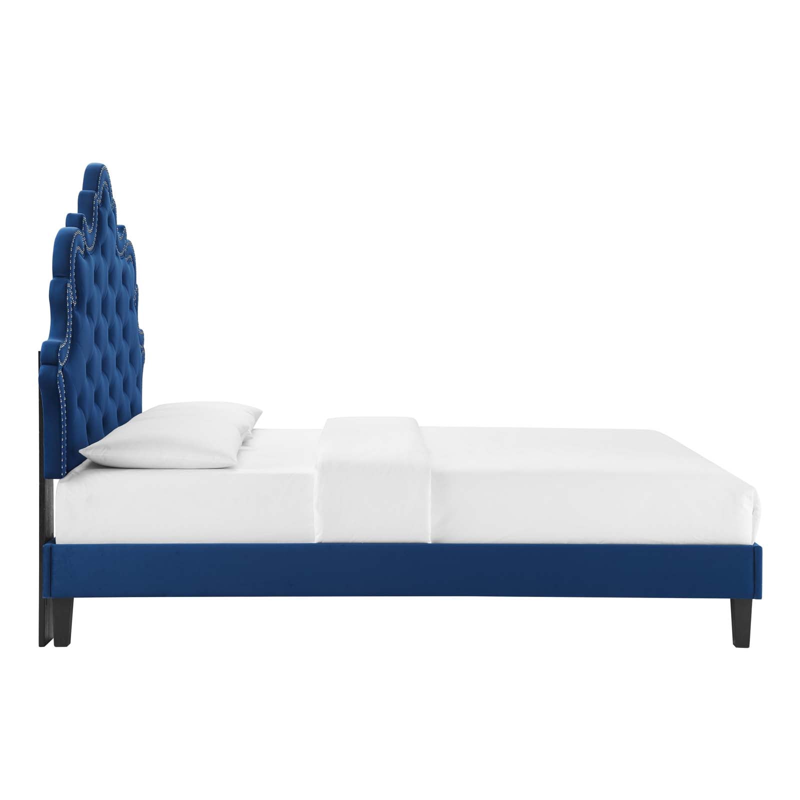 Sasha Button-Tufted Performance Velvet Queen Bed By Modway - MOD-6827 | Beds | Modishstore - 28