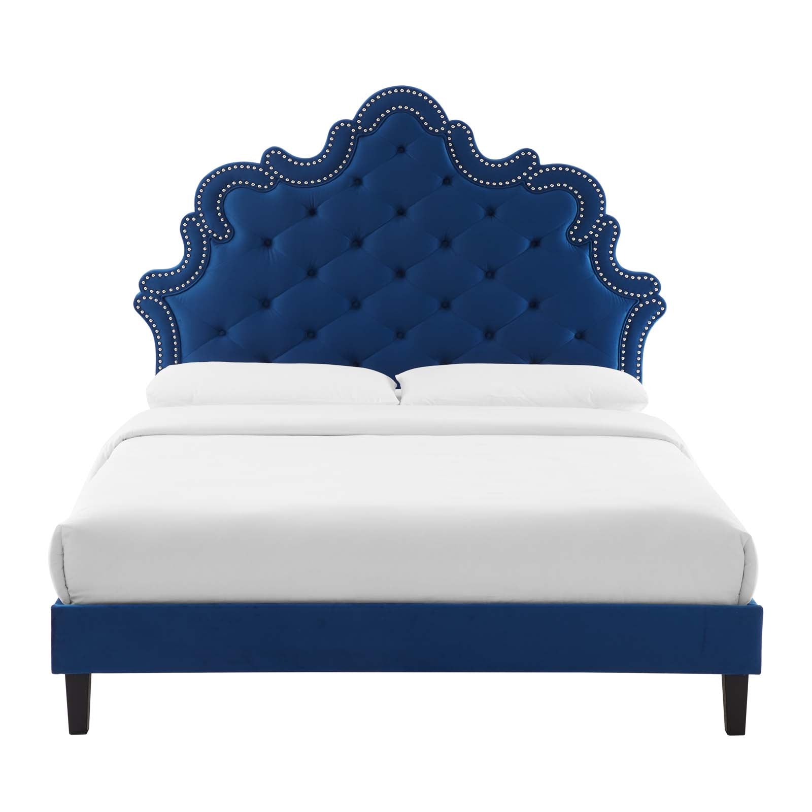 Sasha Button-Tufted Performance Velvet Queen Bed By Modway - MOD-6827 | Beds | Modishstore - 29