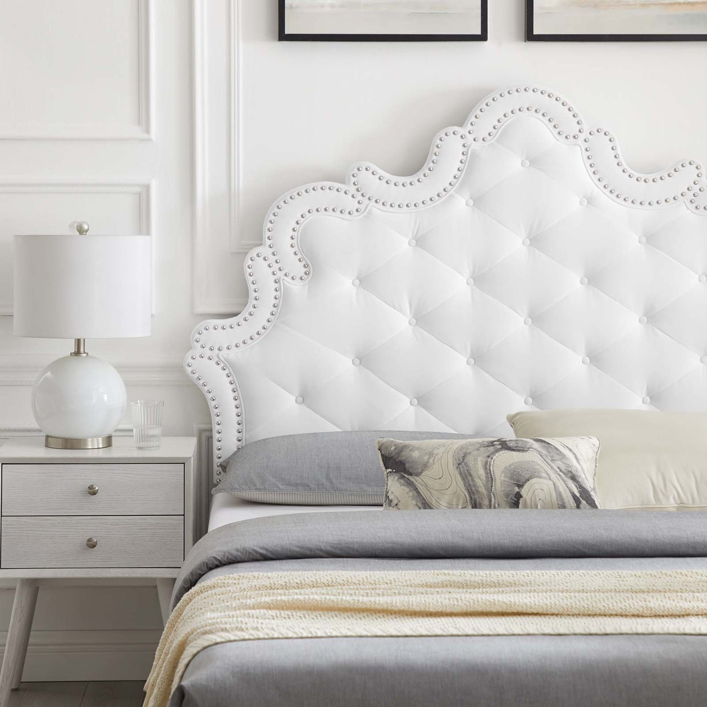 Sasha Button-Tufted Performance Velvet Queen Bed By Modway - MOD-6827 | Beds | Modishstore - 36