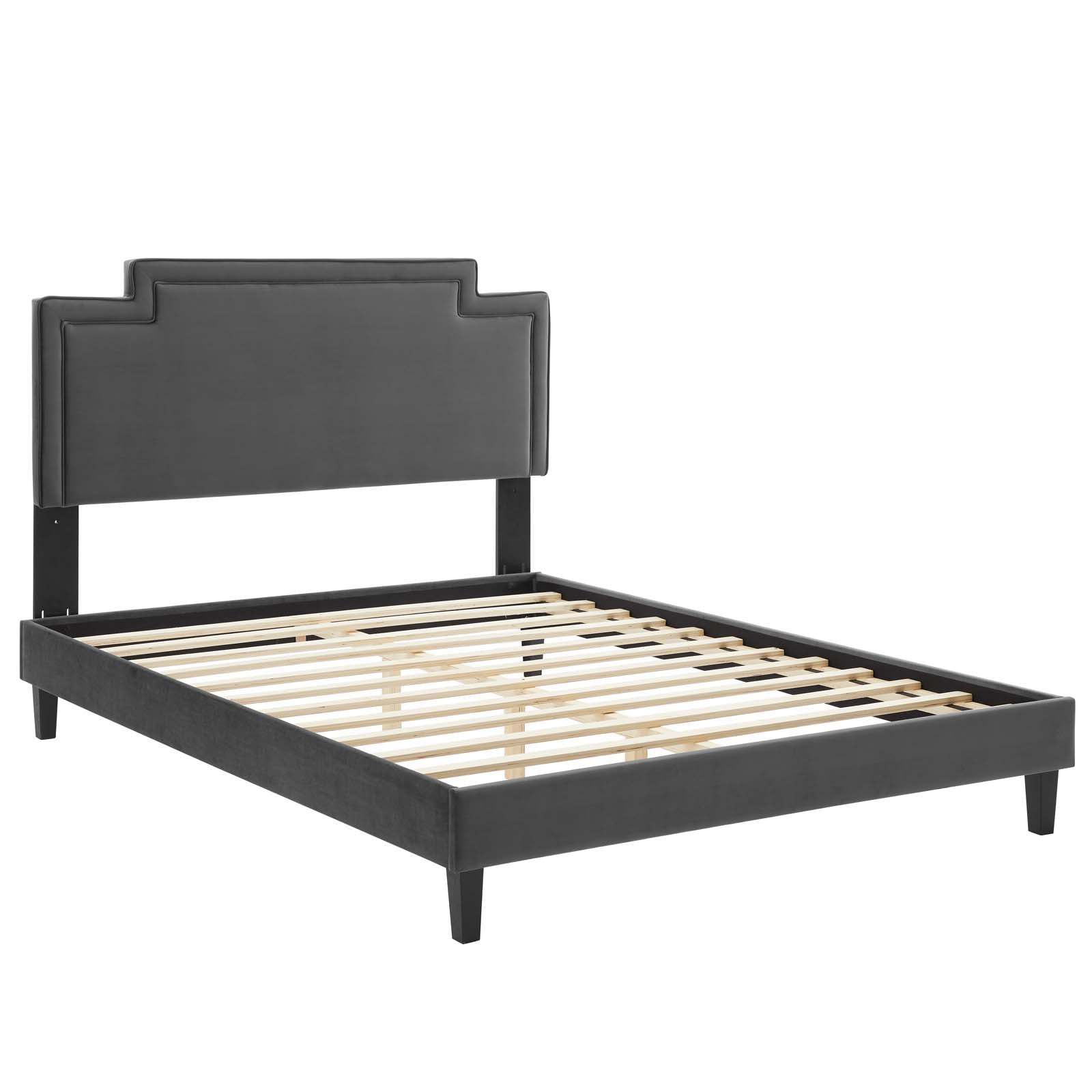 Liva Performance Velvet Queen Bed By Modway - MOD-6831 | Beds | Modishstore - 5