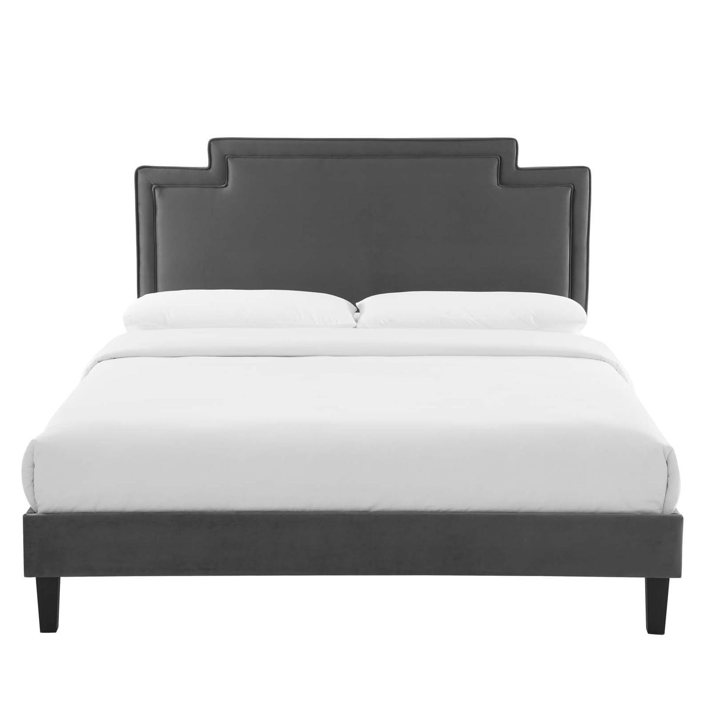 Liva Performance Velvet Queen Bed By Modway - MOD-6831 | Beds | Modishstore - 7