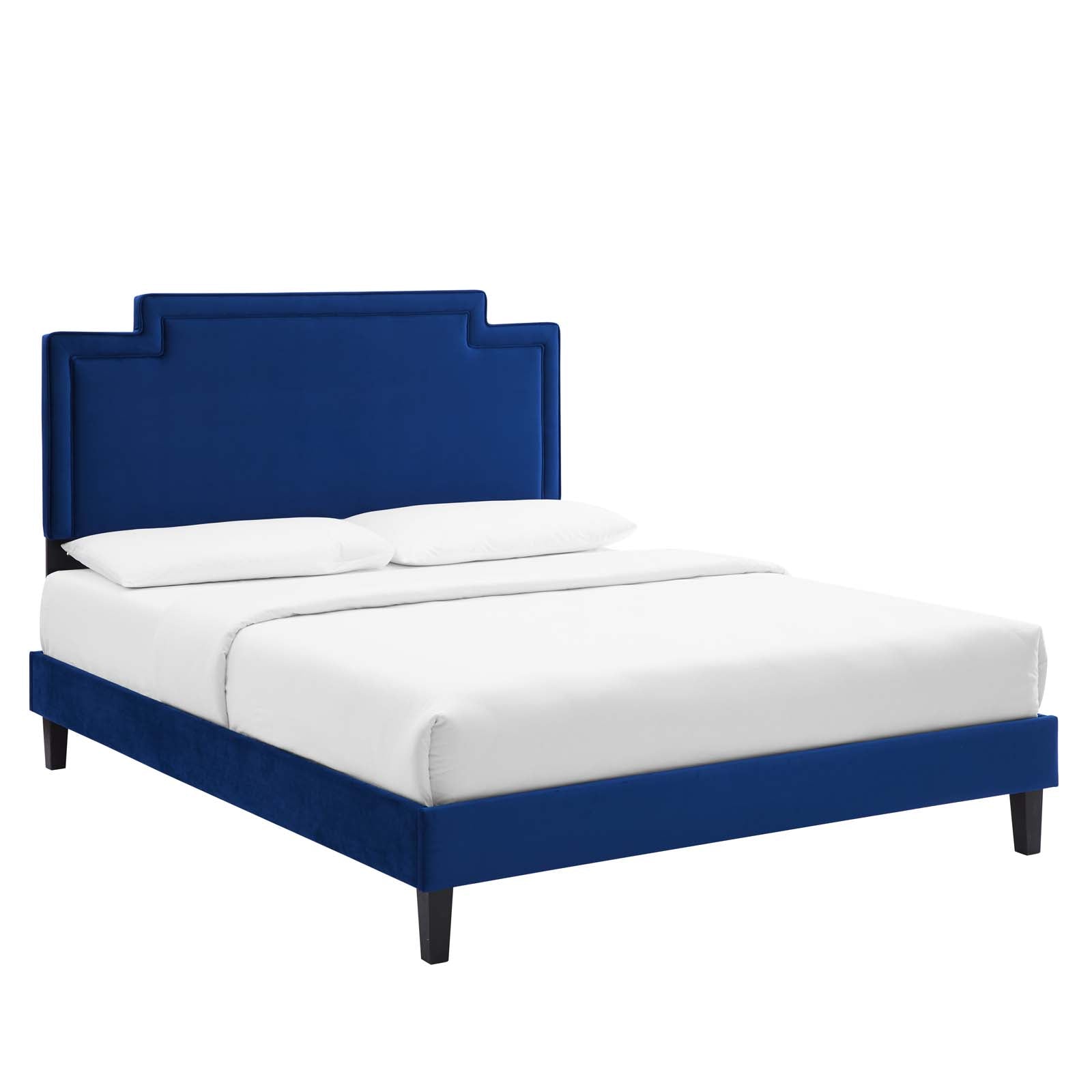 Liva Performance Velvet Queen Bed By Modway - MOD-6831 | Beds | Modishstore - 24