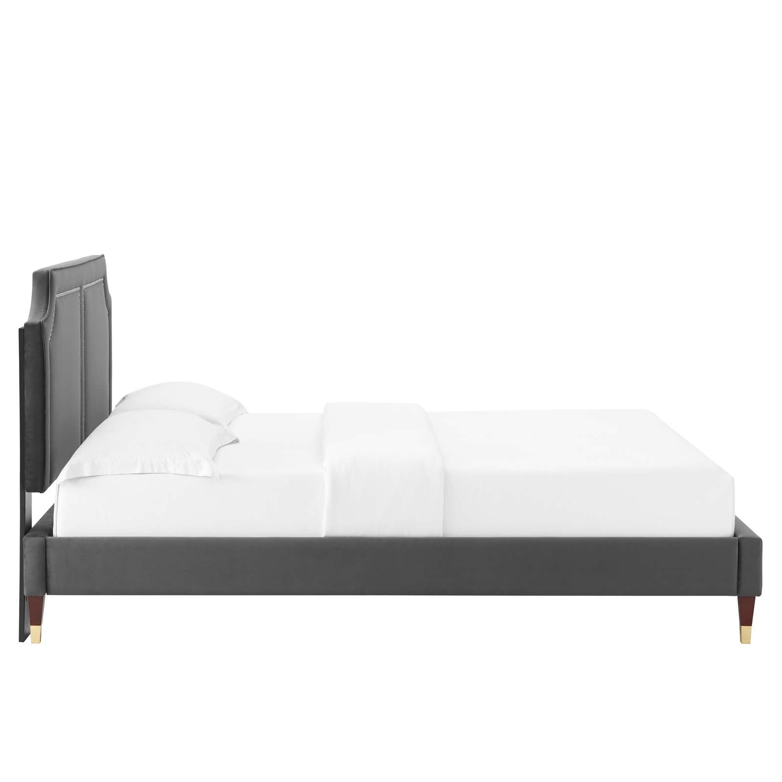 Novi Performance Velvet King Bed By Modway - MOD-6838 | Beds | Modishstore - 6