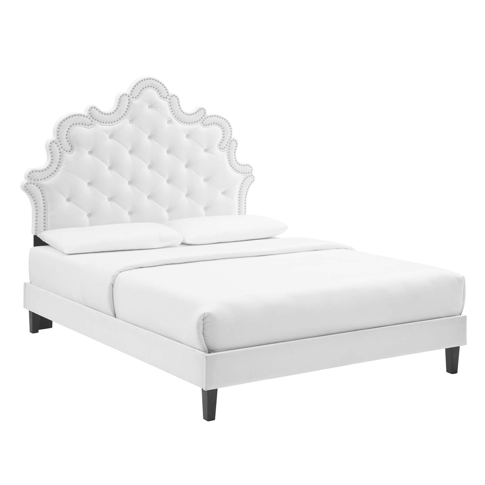 Sasha Button-Tufted Performance Velvet King Bed By Modway - MOD-6842 | Beds | Modishstore - 34