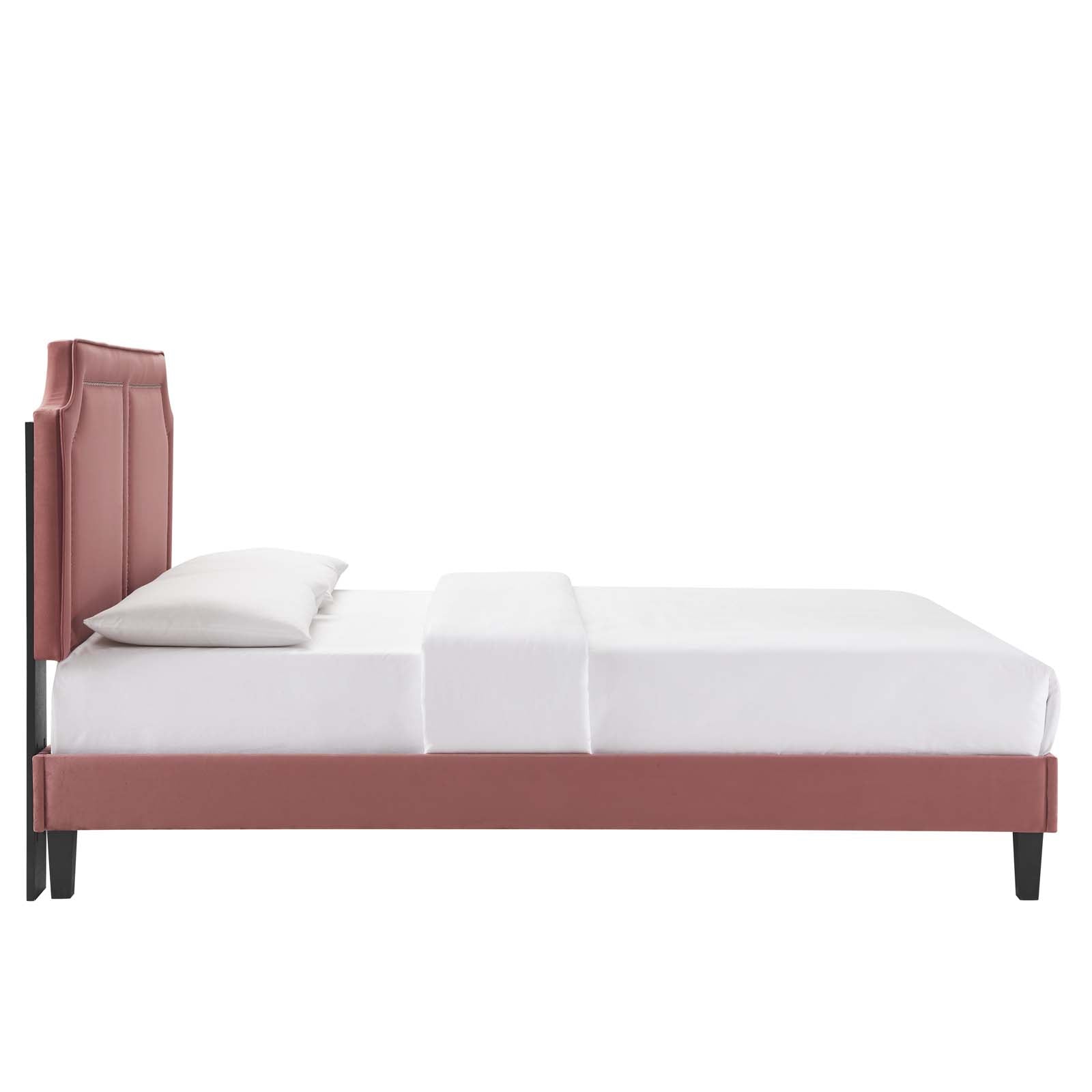 Novi Performance Velvet King Bed By Modway - MOD-6843 | Beds | Modishstore - 17