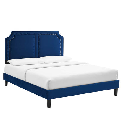 Novi Performance Velvet King Bed By Modway - MOD-6843 | Beds | Modishstore - 23