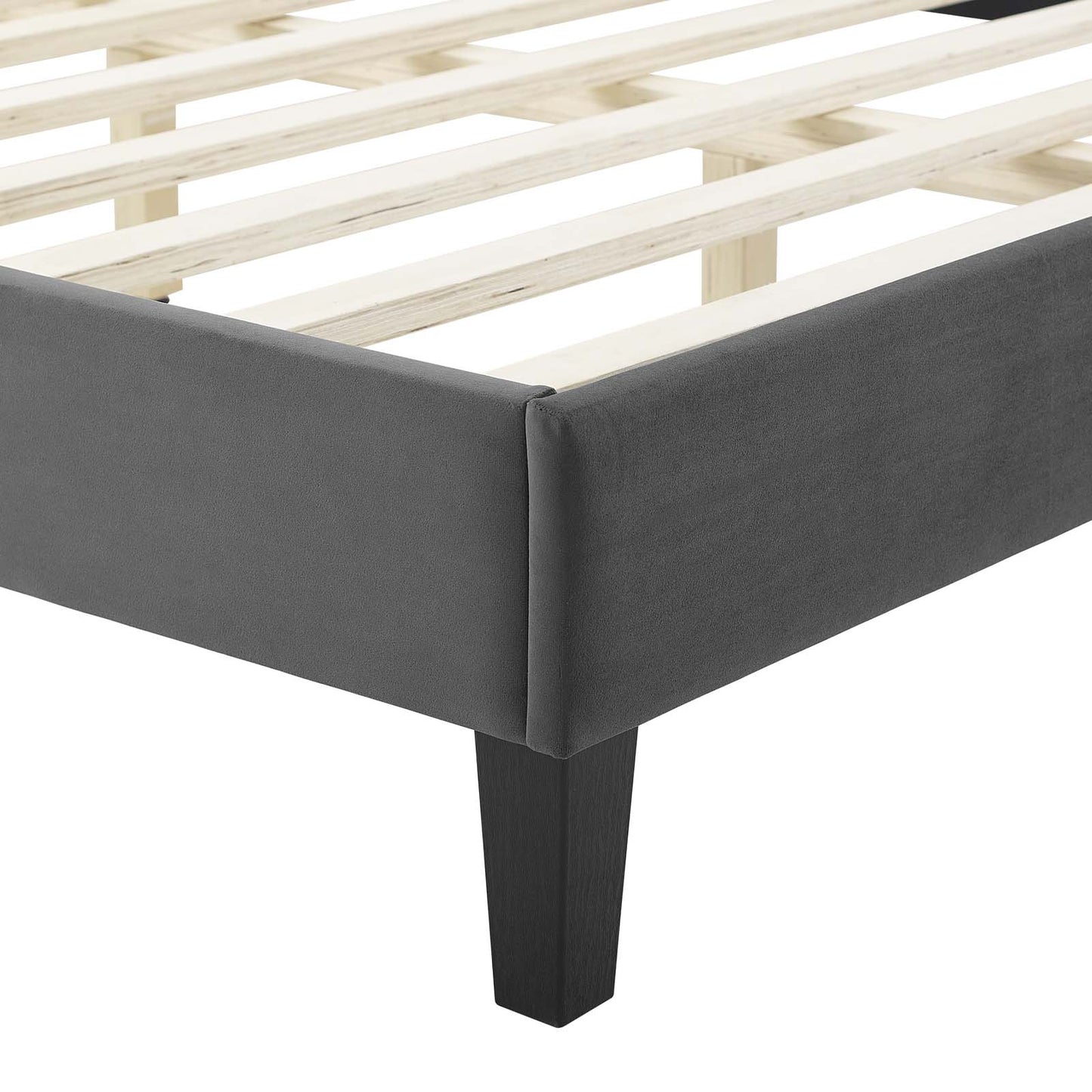 Adelaide Performance Velvet Twin Platform Bed By Modway - MOD-6852 | Beds | Modishstore - 9