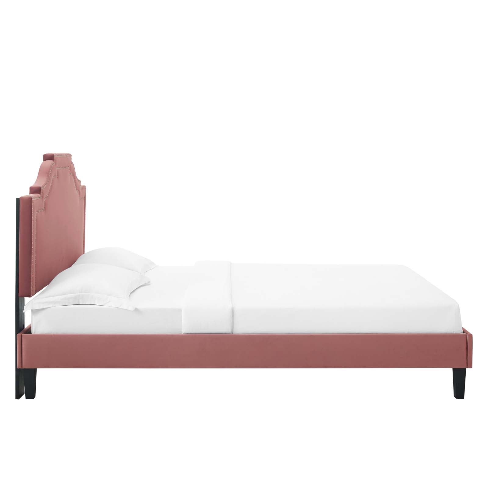 Adelaide Performance Velvet Twin Platform Bed By Modway - MOD-6852 | Beds | Modishstore - 20