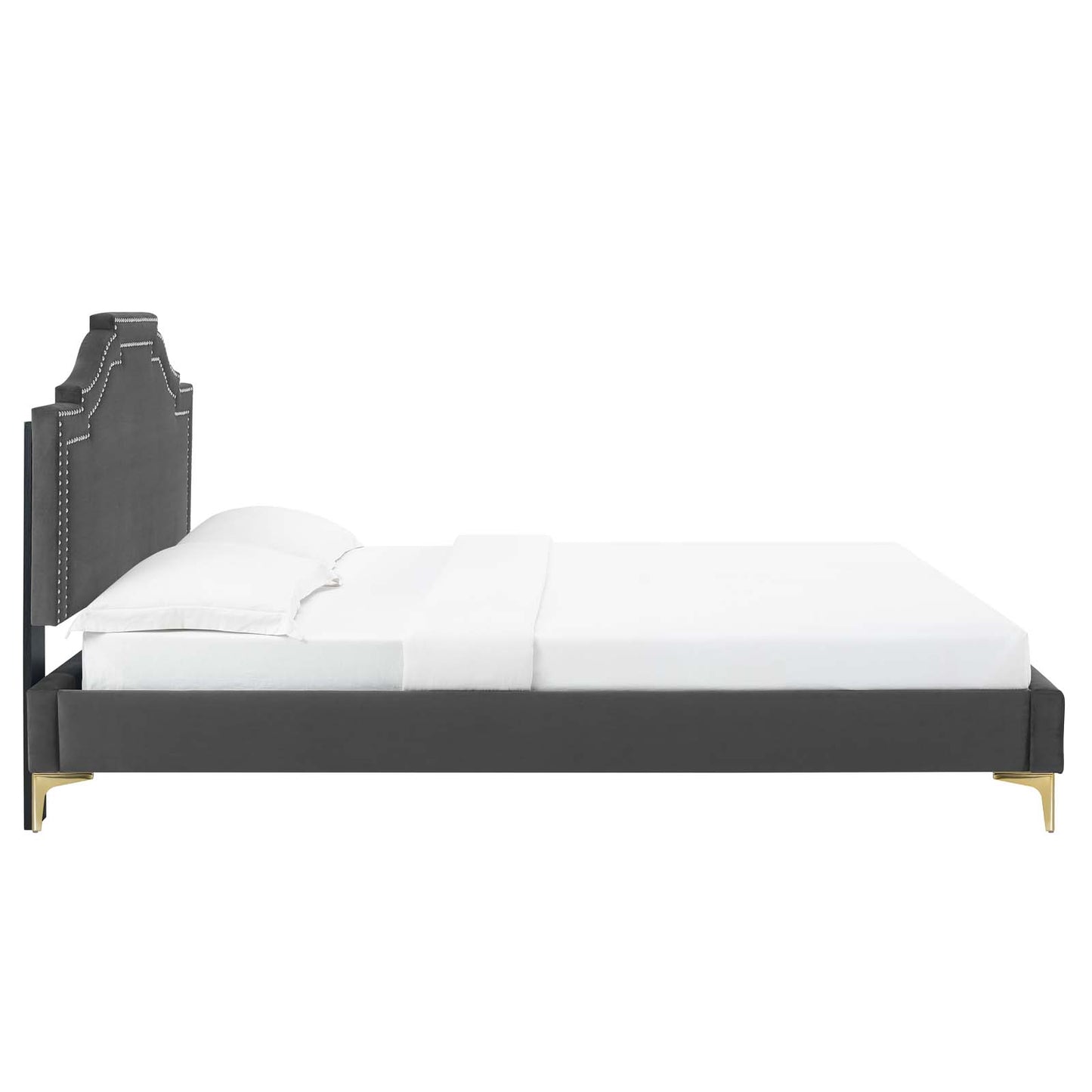 Adelaide Performance Velvet King Platform Bed By Modway - MOD-6862 | Beds | Modishstore - 8