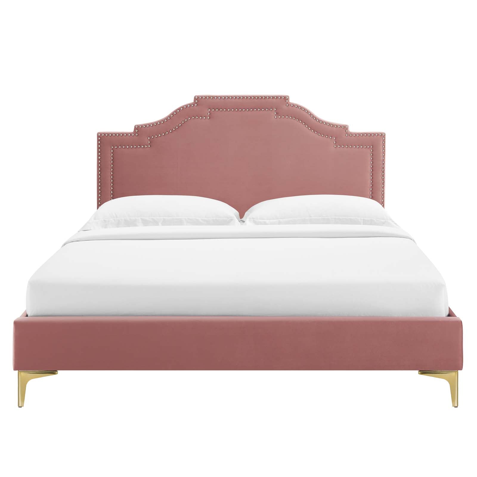 Adelaide Performance Velvet King Platform Bed By Modway - MOD-6862 | Beds | Modishstore - 28