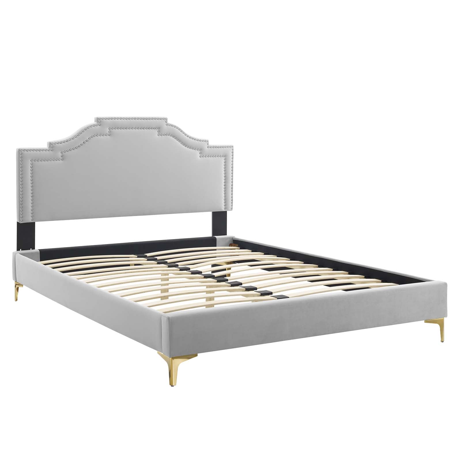 Adelaide Performance Velvet King Platform Bed By Modway - MOD-6862 | Beds | Modishstore - 37