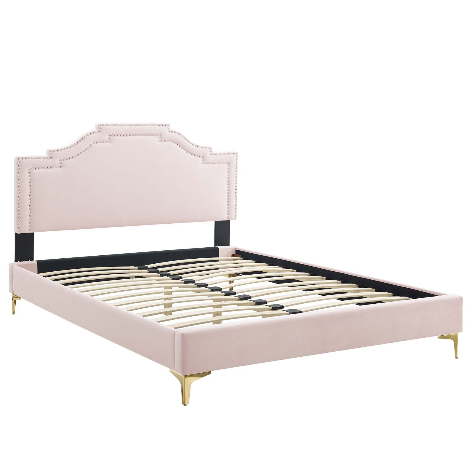 Adelaide Performance Velvet King Platform Bed By Modway - MOD-6862 | Beds | Modishstore - 79