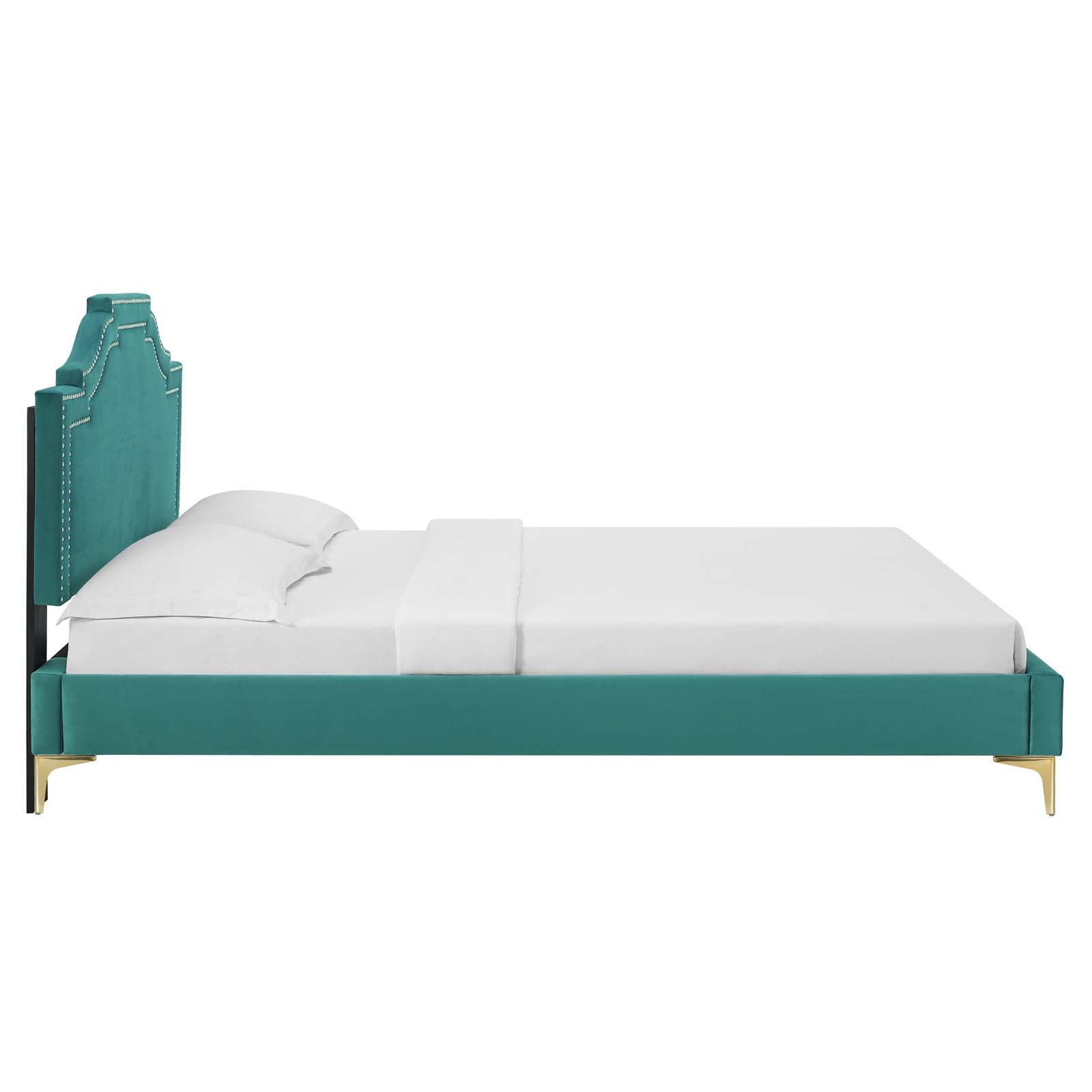 Adelaide Performance Velvet King Platform Bed By Modway - MOD-6862 | Beds | Modishstore - 92