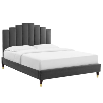 Elise King Performance Velvet Platform Bed By Modway - MOD-6875 | Headboards | Modishstore - 2