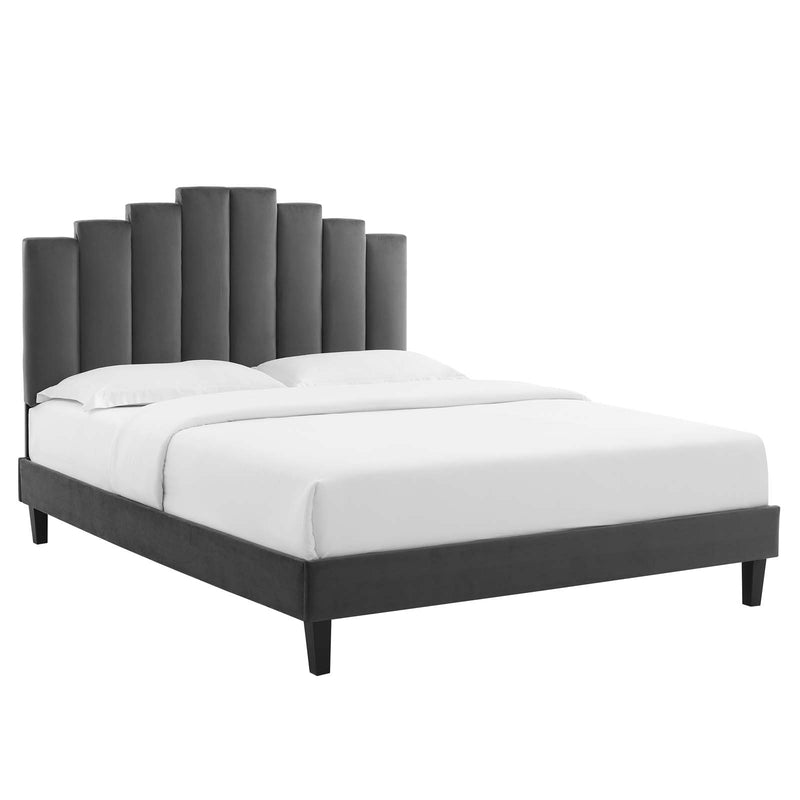 Modway Elise Twin Performance Velvet Platform Bed - MOD-6876 | Beds | Modishstore - 2