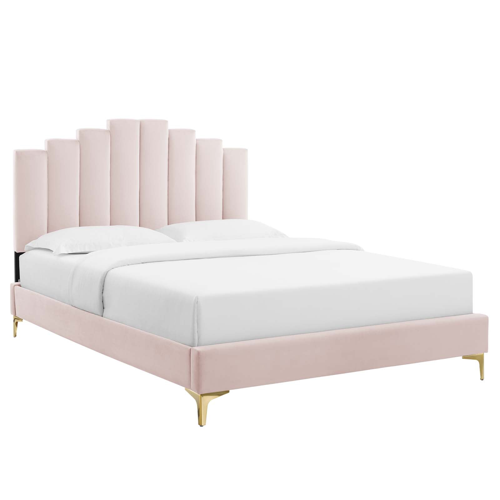 Elise Full Performance Velvet Platform Bed By Modway - MOD-6880 | Beds | Modishstore - 67