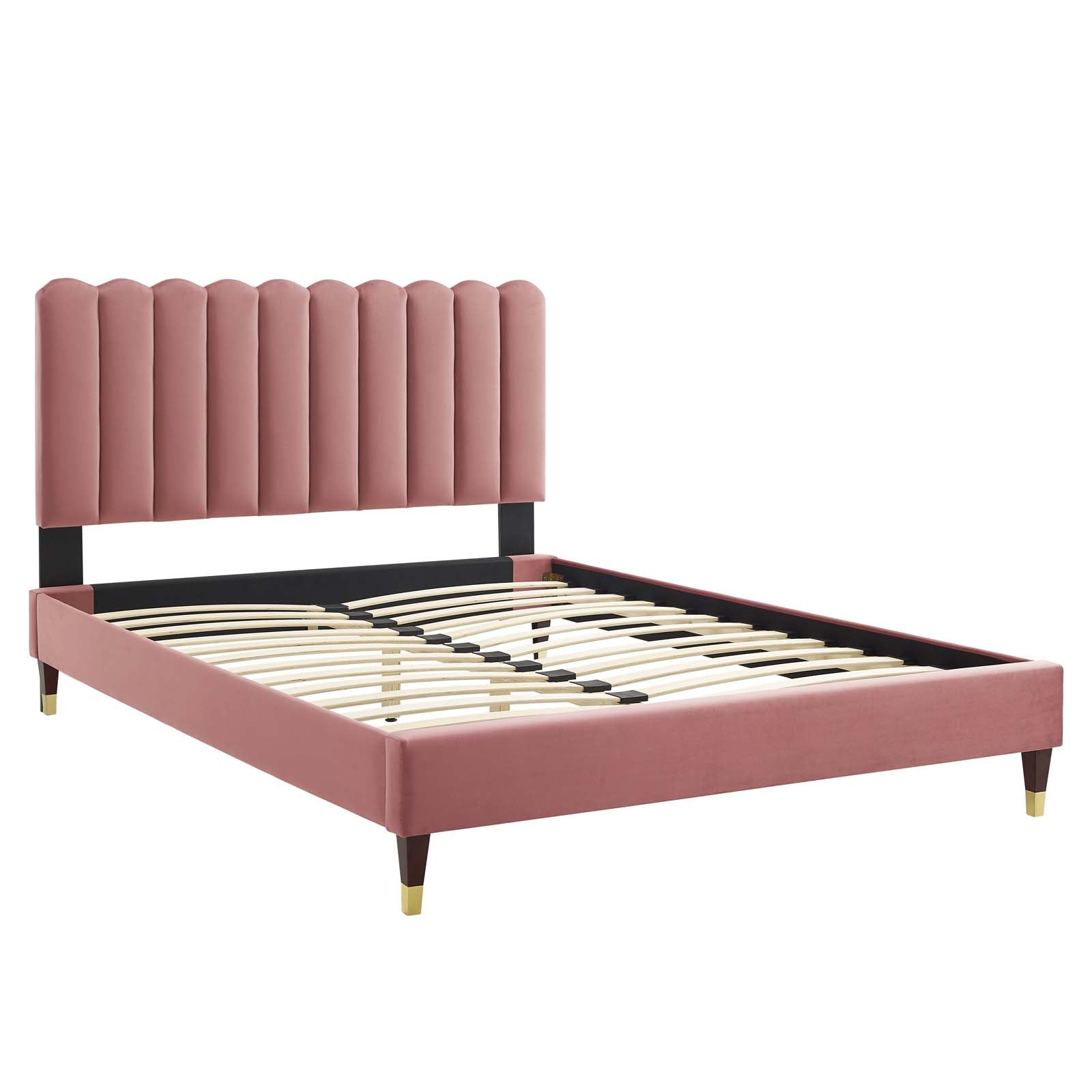 Reagan Full Performance Velvet Platform Bed By Modway - MOD-6892 | Beds | Modishstore - 26